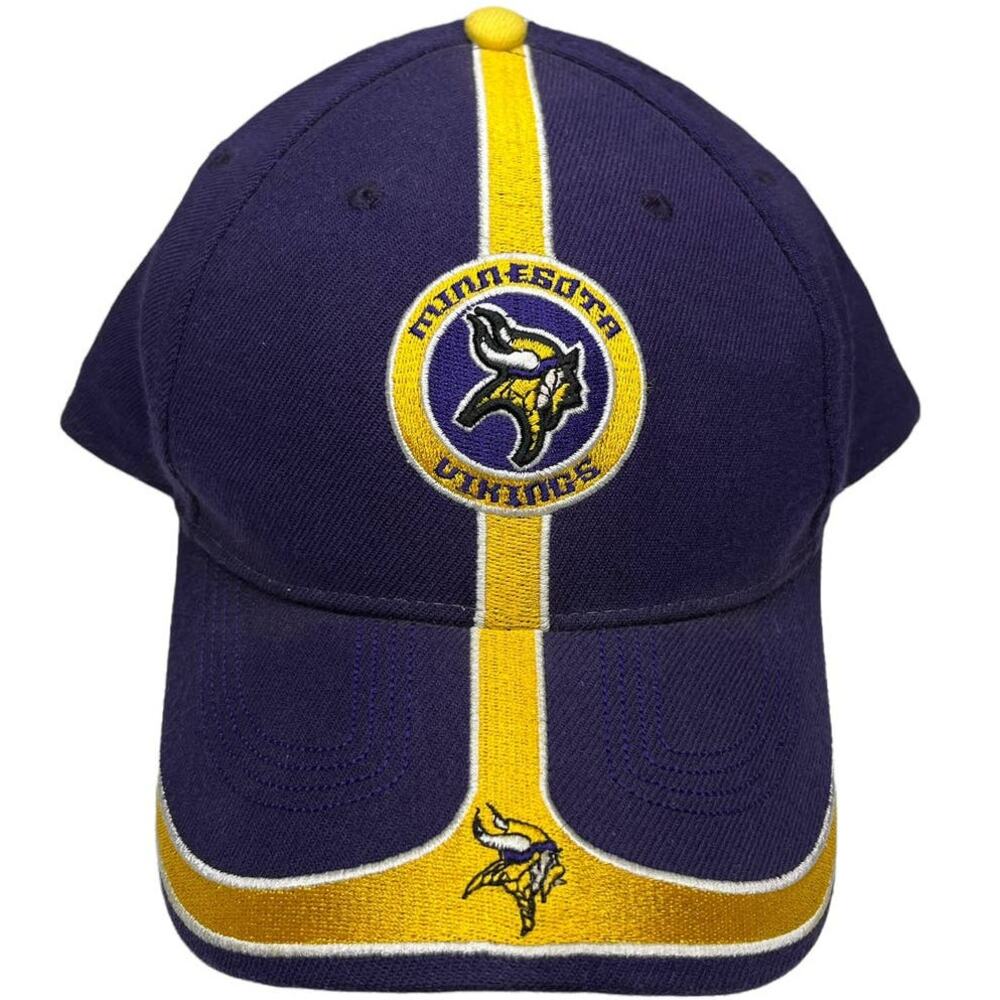 Vintage purple gold stripe NFL Game Day Minnesota Vikings Hat